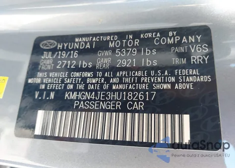 2017 Genesis G80 3.8 из США, поврежденный, VIN KMHGN4JE3HU182617